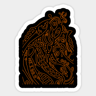 abstraction Sticker